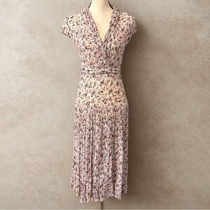 All Saints Alice Freefall Floral Midi Dress